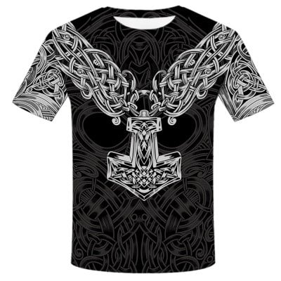 tshirt motif hache viking