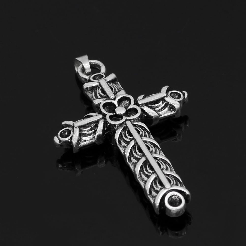 Pendentif Croix Viking Vieillie motif complexe