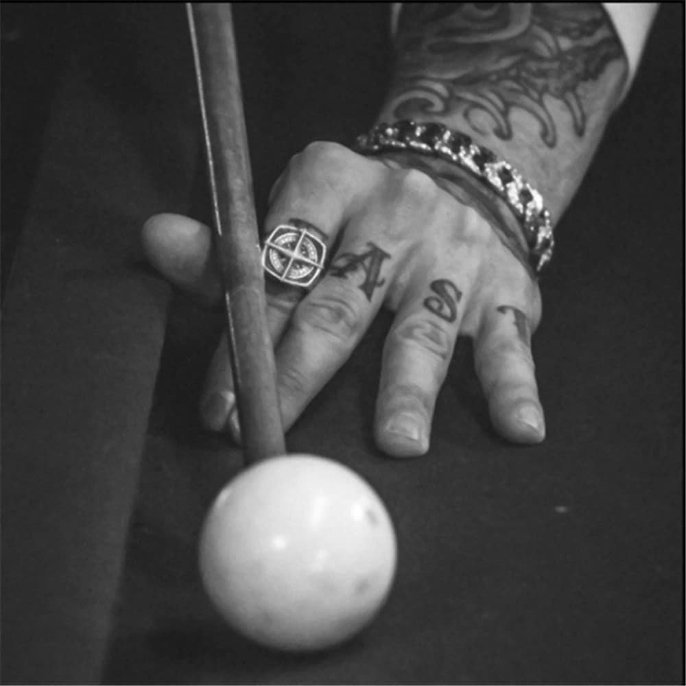 Chevalière Viking symbole boussole en alliage robuste Chevalière Viking symbole boussole en alliage robuste