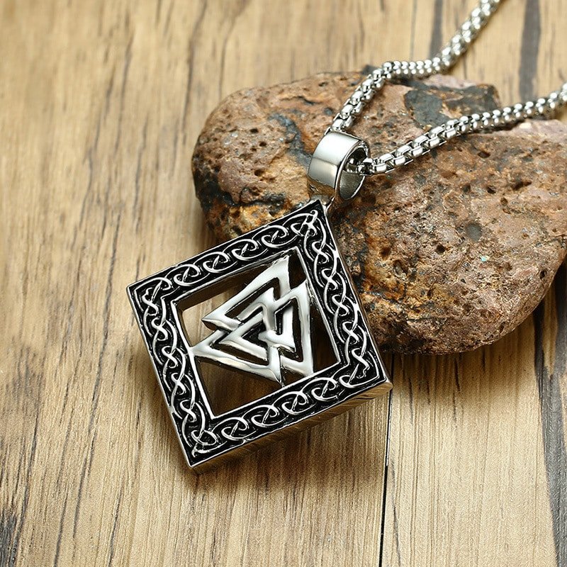 Collier viking Valknut Unisexe