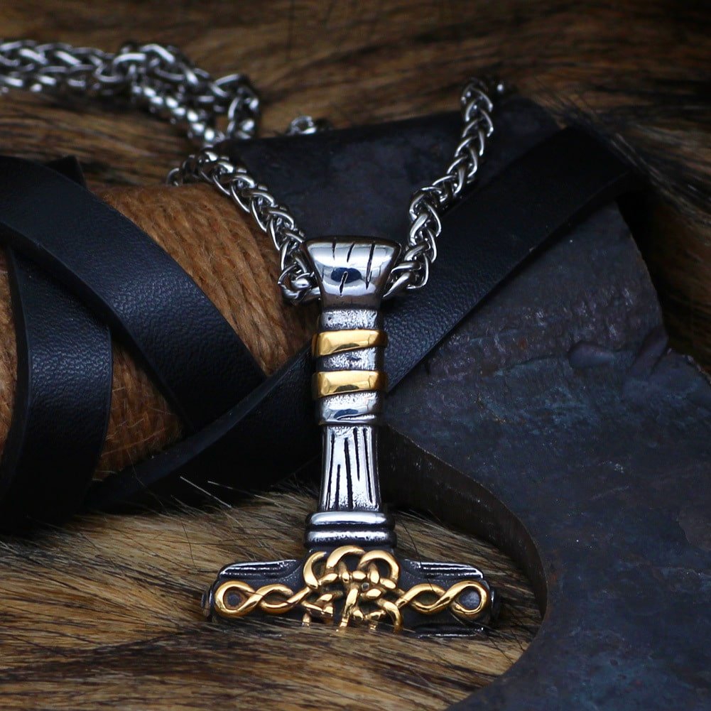 Pendentif Viking Mjölnir Unisexe et ajustable