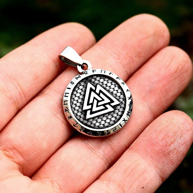 Pendentif Viking Valknut Symbole de Force sans chaine