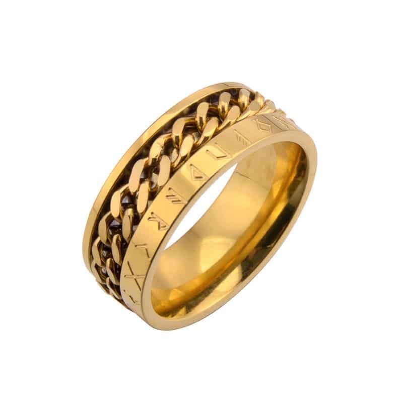 Bague Viking Triskel couleur or