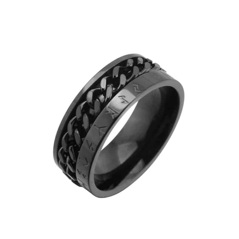 Bague Viking Triskel couleur noir