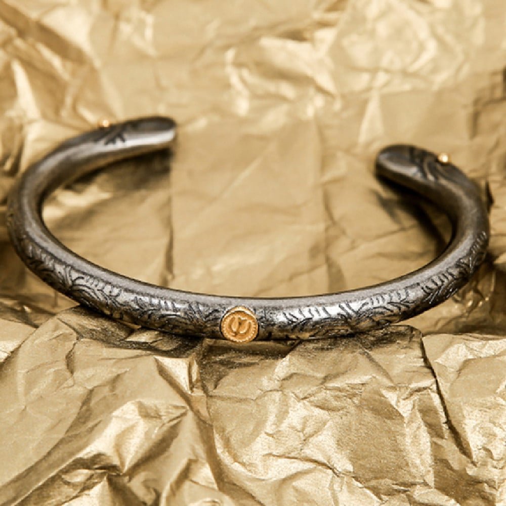 Bracelet Viking Tête de Loup en acier inoxydable