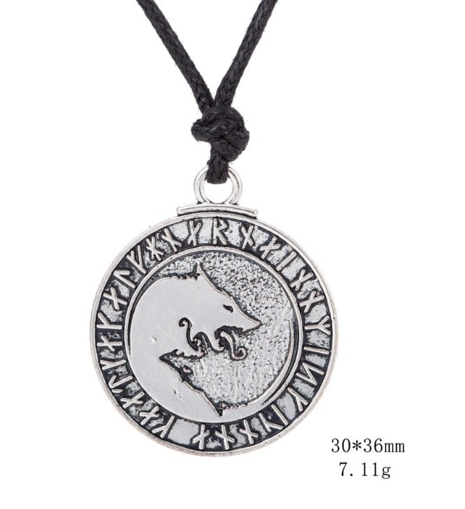 Dimension Pendentif Viking Loup