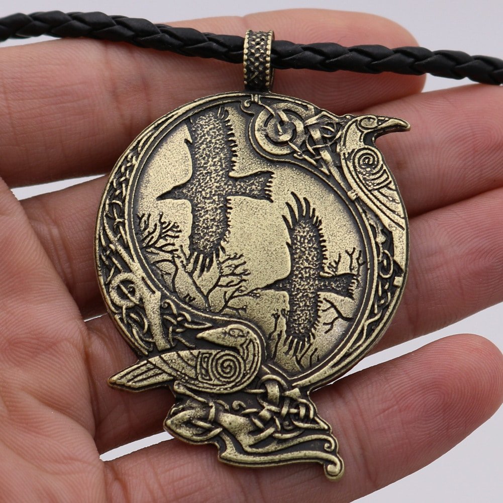 Pendentif Viking Vegvísir en alliage de zinc