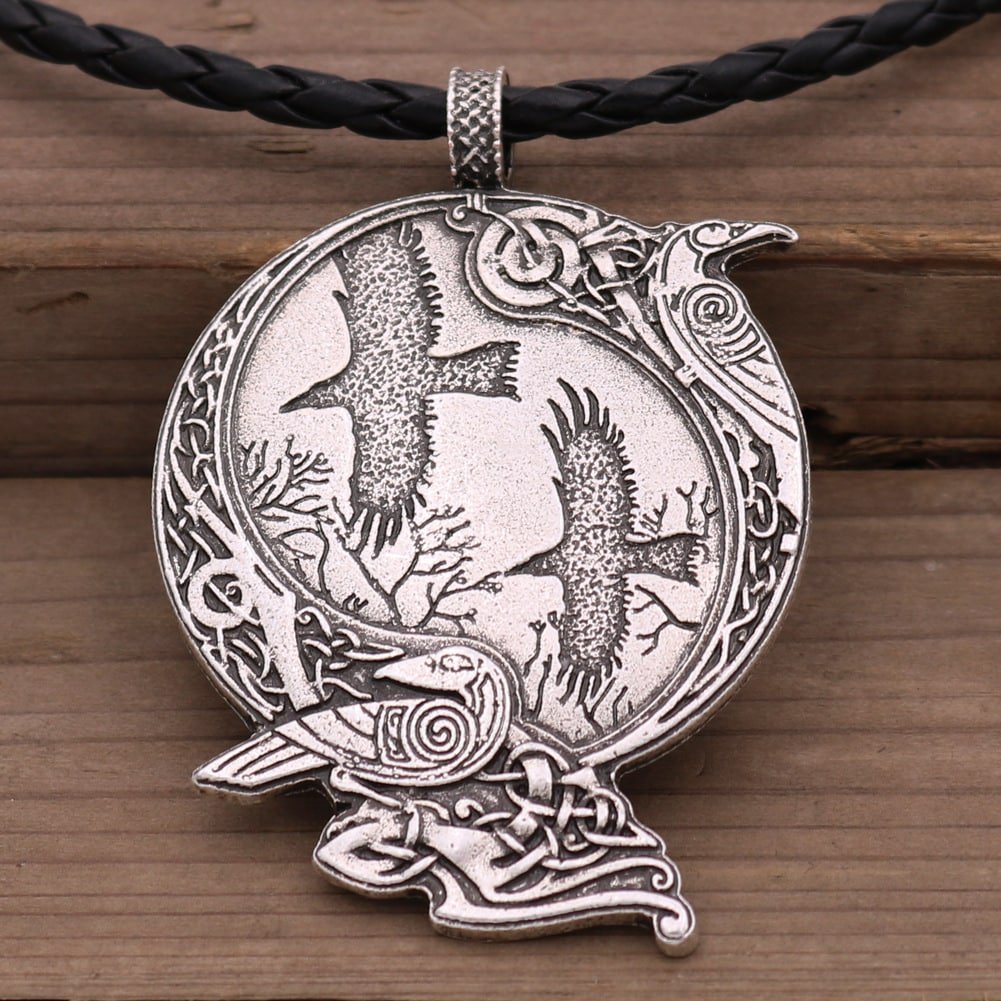 Pendentif Viking Vegvísir finition retro