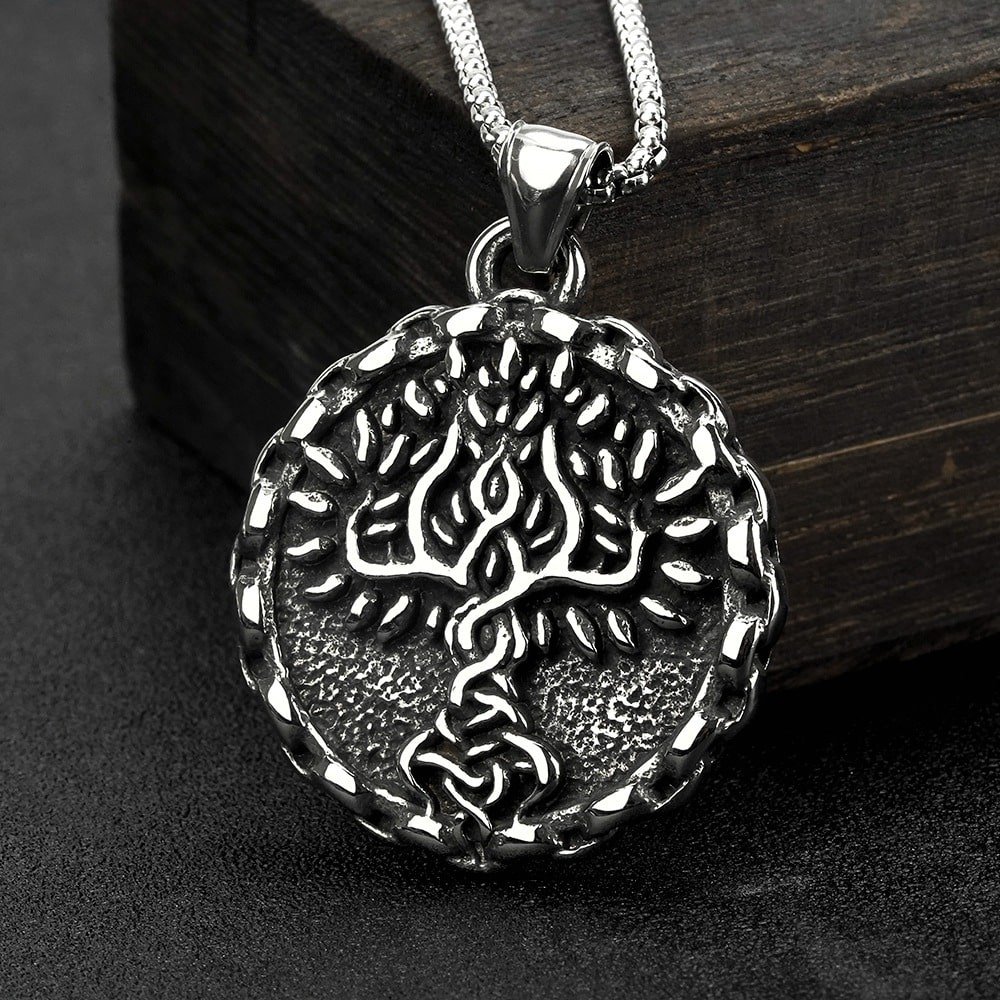 Pendentif Viking Arbre de Vie Yggdrasil