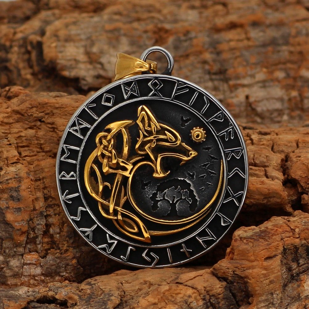 Pendentif Viking Loup