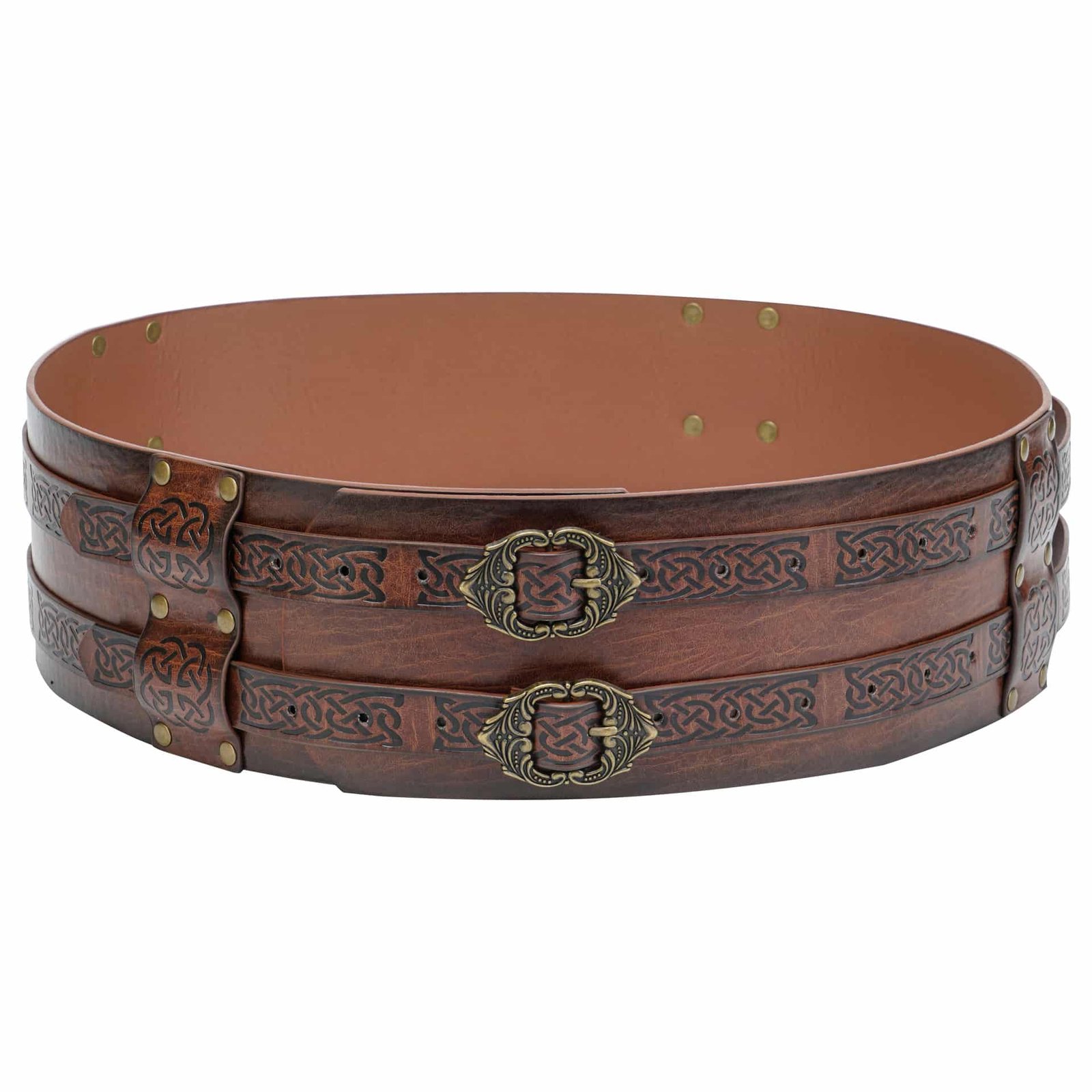 Ceinture Viking en Cuir marron