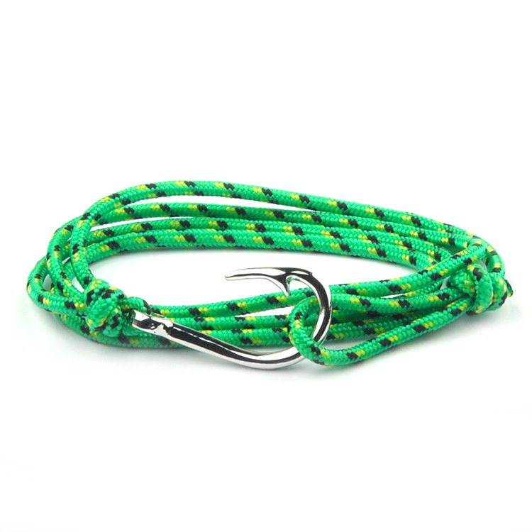 Bracelet Viking Corde Tressée vert