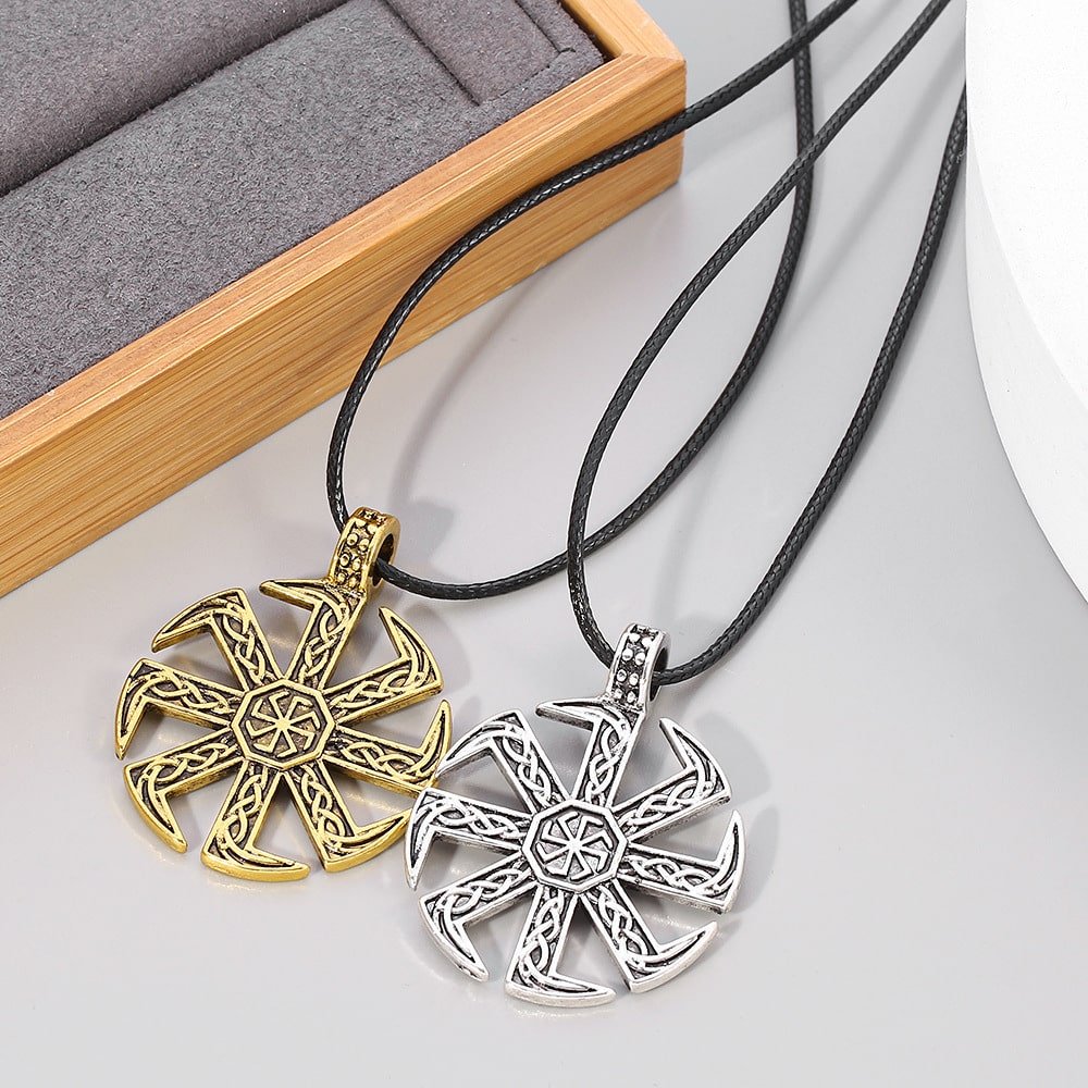 Colliers Viking Motif Celtique corde ajustable