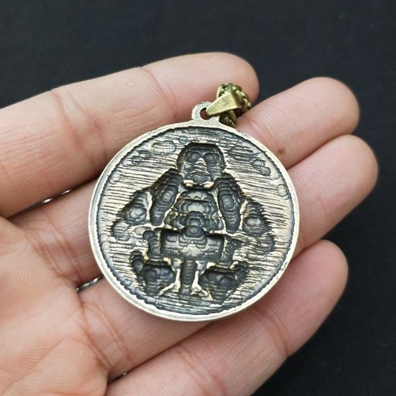 Pendentif Viking Odin avec corde tressée