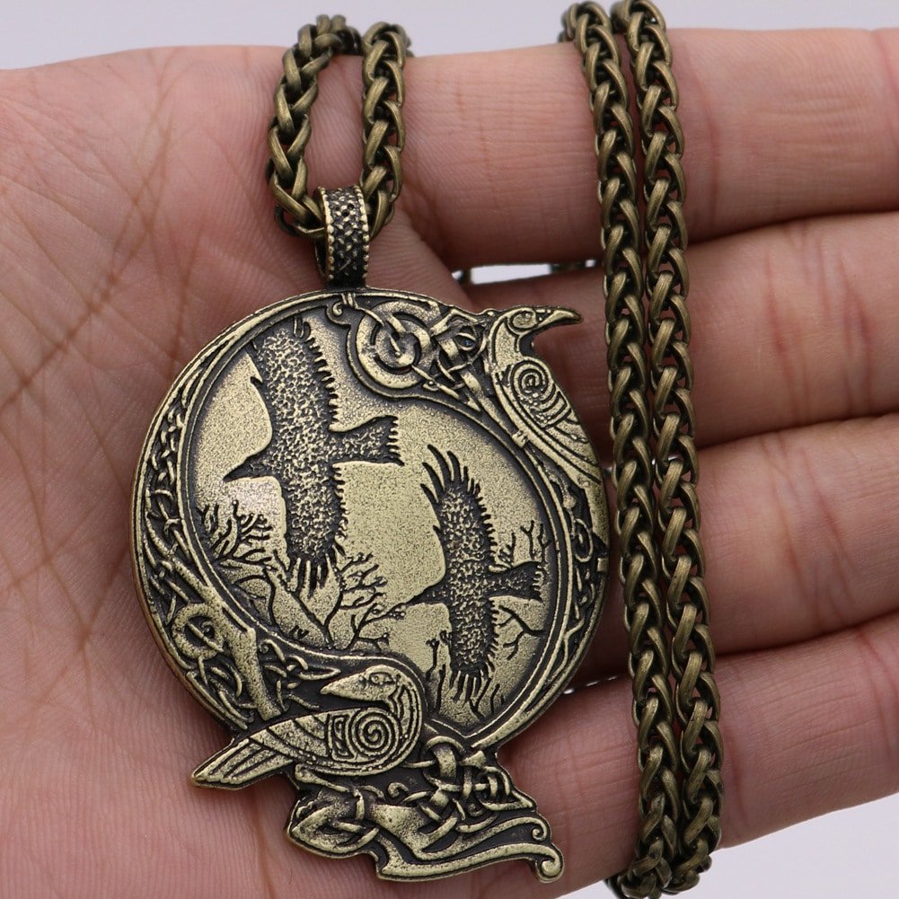 Pendentif Viking Vegvísir bronze