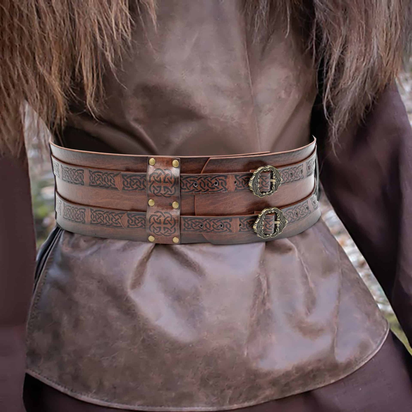 Ceinture Viking en Cuir véritable