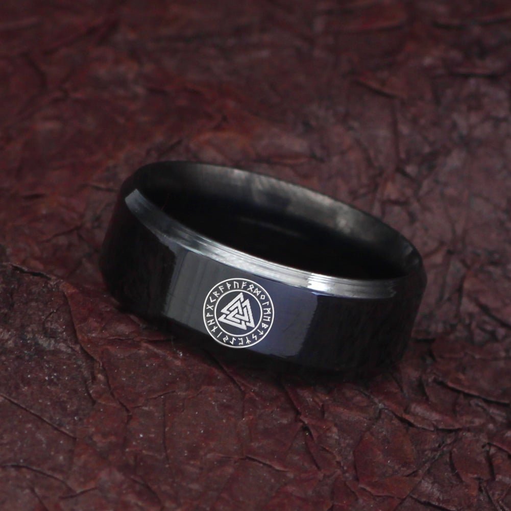 Bague Viking Symbole Celtique en acier inoxydable