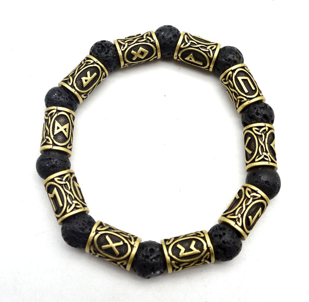 Bracelet Viking Runique Vintage en Alliage style retro