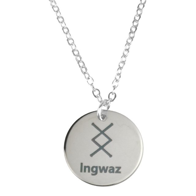 Collier Viking Motif Rune ingwaz