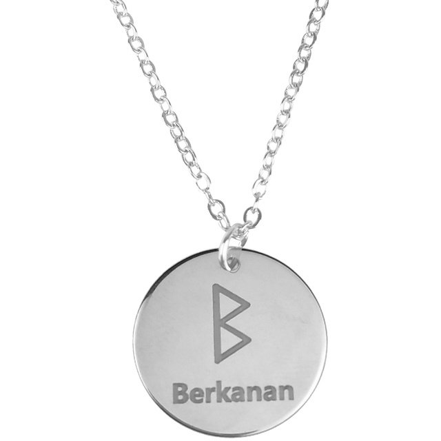 Collier Viking Motif Rune berkanan