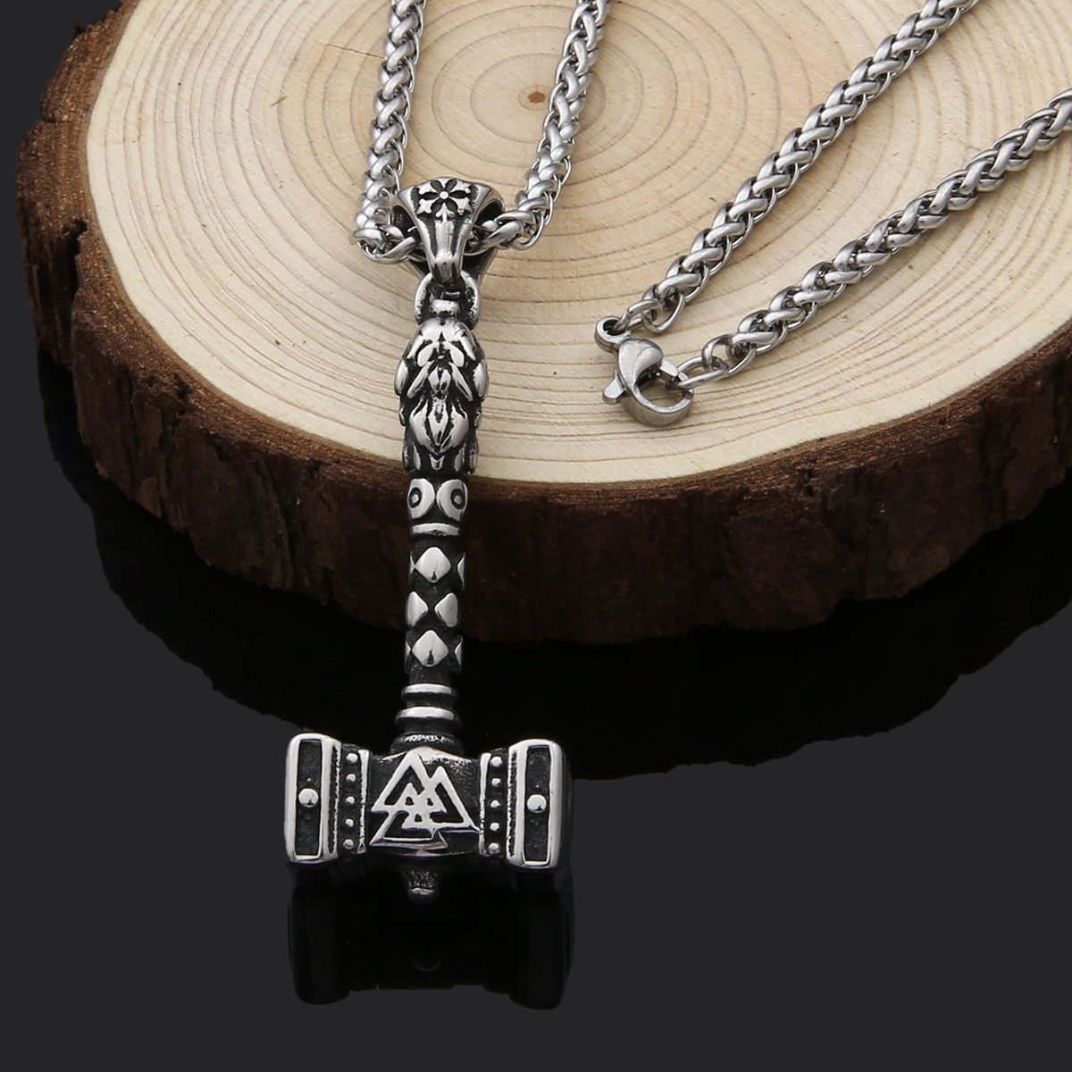 Pendentif Viking Hache de Thor en acier inoxydable