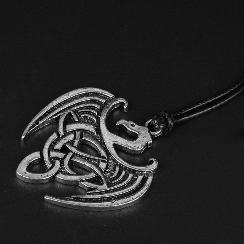 Pendentif Viking Oiseau en Alliage Plaqué Argent disponible en plusieurs taille