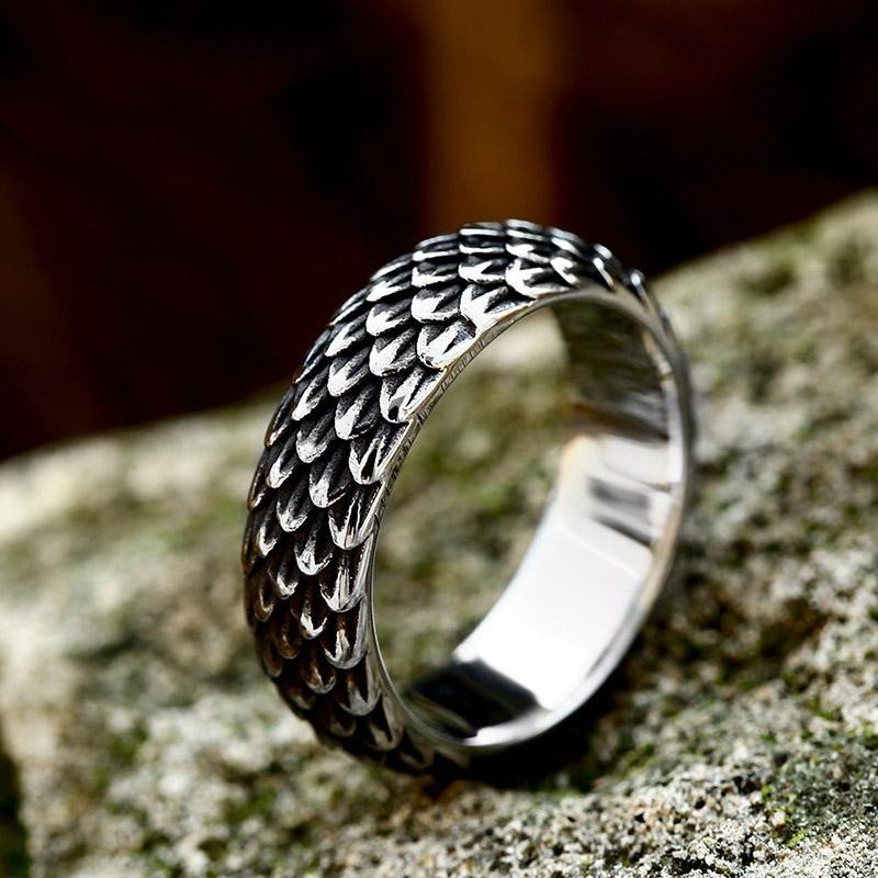 Bague Viking Motif Celtique écaille