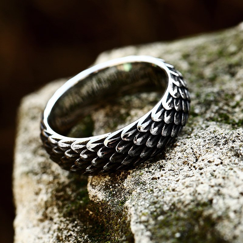 Bague Viking Motif Celtique écaille