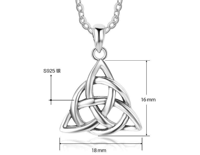 Pendentif triquetera argent viking dimension