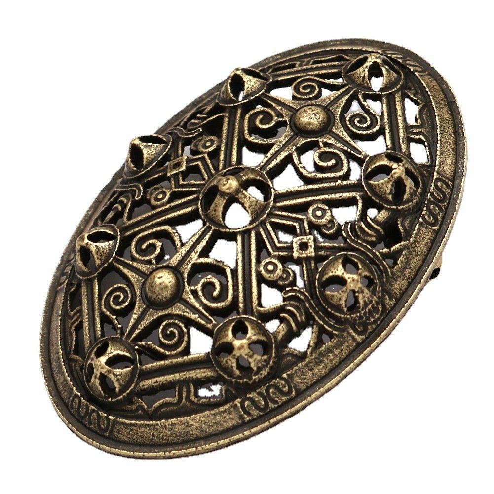 Broche Viking Elliptique bronze antique