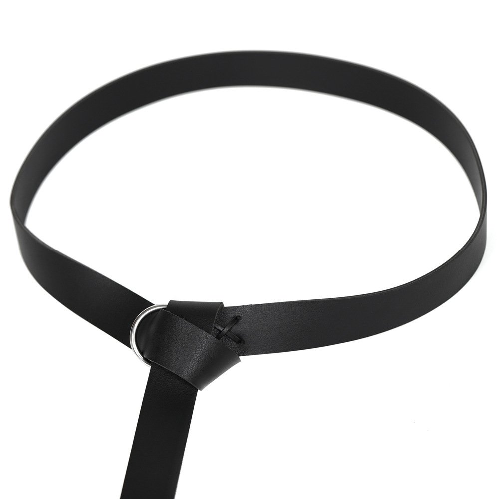 Ceinture Viking Noire en Faux Cuir noir