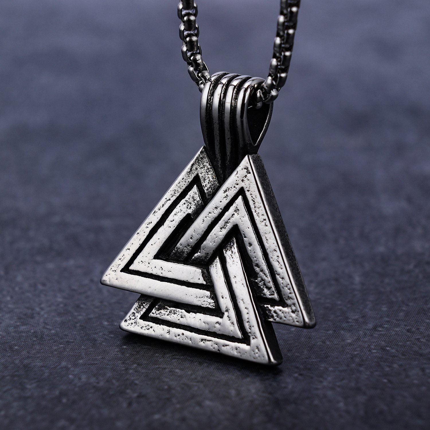 Pendentif Viking Valknut en Acier Inoxydable sans chaîne
