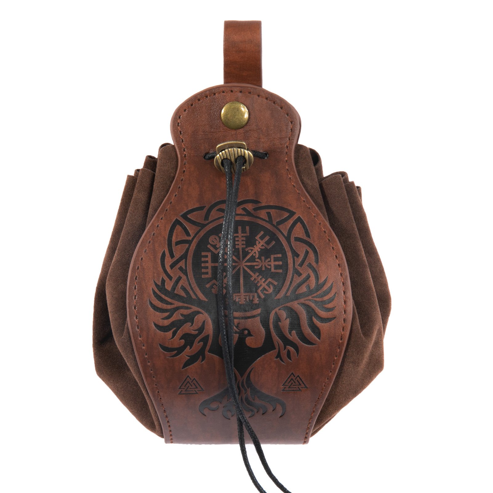 Sac Viking Arbre de Vie Accessoire Fonctionnel et Symbolique en cuir robuste