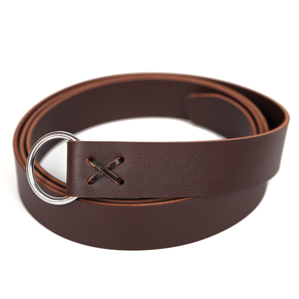 Ceinture Viking Noire en Faux Cuir marron foncé