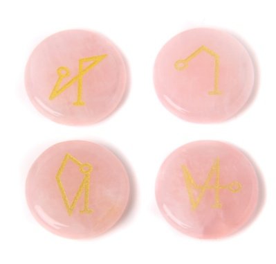 Pierres d'Oeil de Tigre Gravées rose