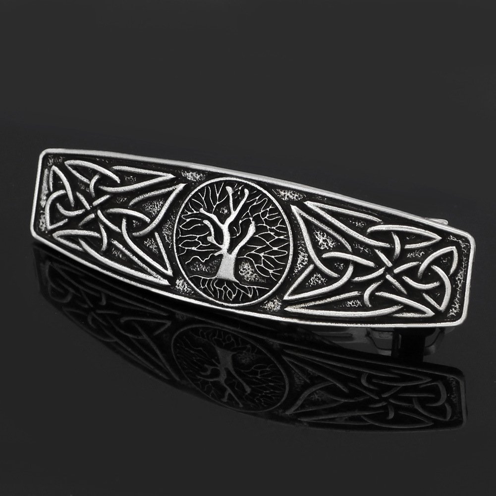 Barrette Viking Yggdrasil - Arbre de Vie Nordique