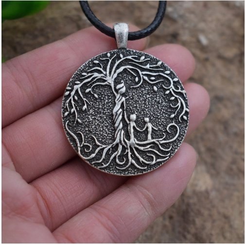 Pendentif Yggdrasil - Arbre de Vie Viking Cordón