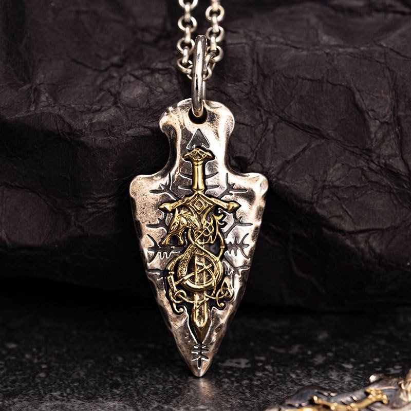 Pendentif Viking Marteau de Thor avec chaine