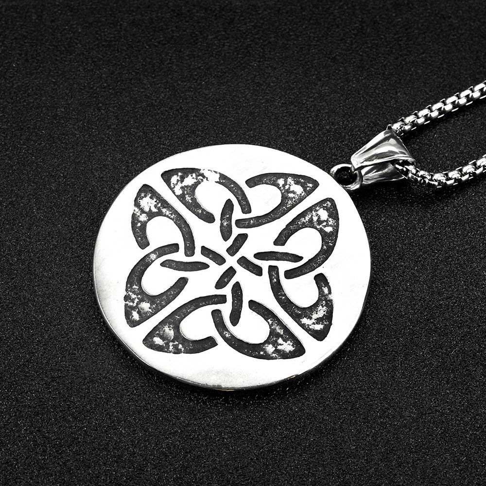 Pendentif Viking Dragon avec nœud viking