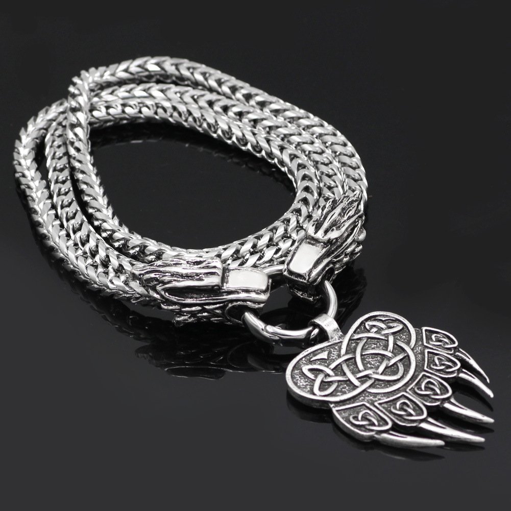 Pendentif Griffe d'Ours Viking Style unique