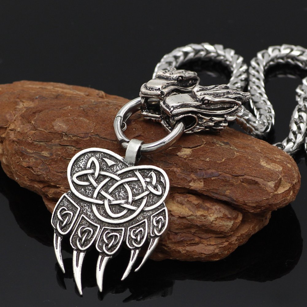 Pendentif Griffe d'Ours Viking Unisexe