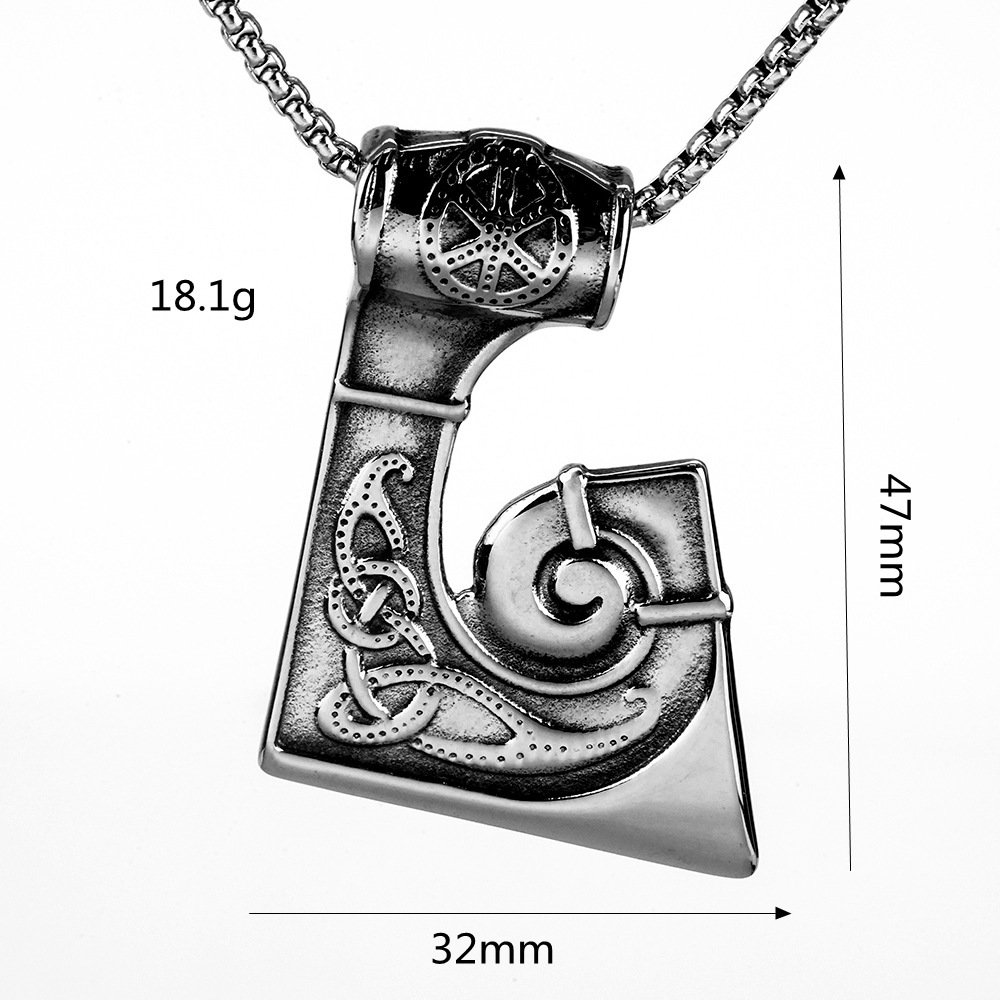 Dimension Pendentif Viking Hache Celtique