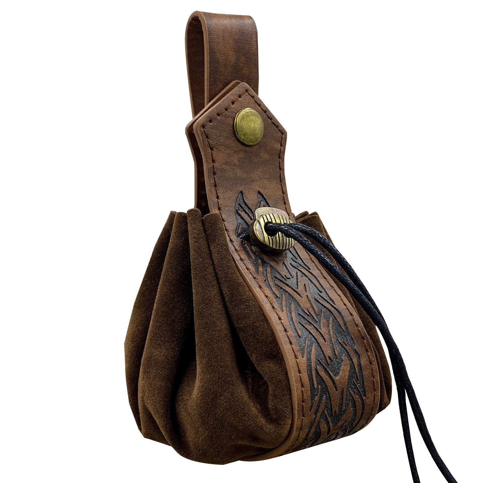 Sacoche Viking en Cuir avec Motif Épée viking