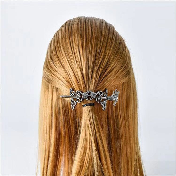 Broche à cheveux viking : Dragon celtique ancien