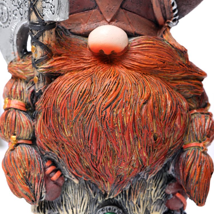 Figurine Gnome Viking détail sculpté