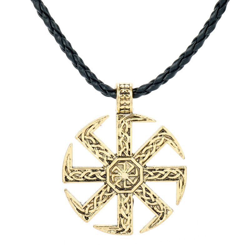 Pendentif Viking kolovrat doré