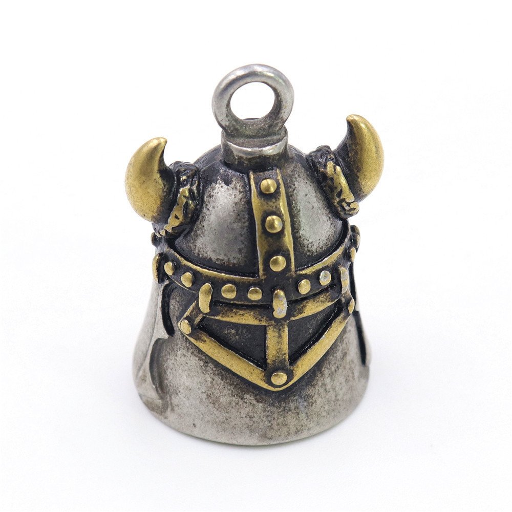 Pendentif Casque Viking doré