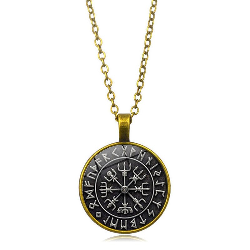 Pendentif Viking Vegvisir bronze