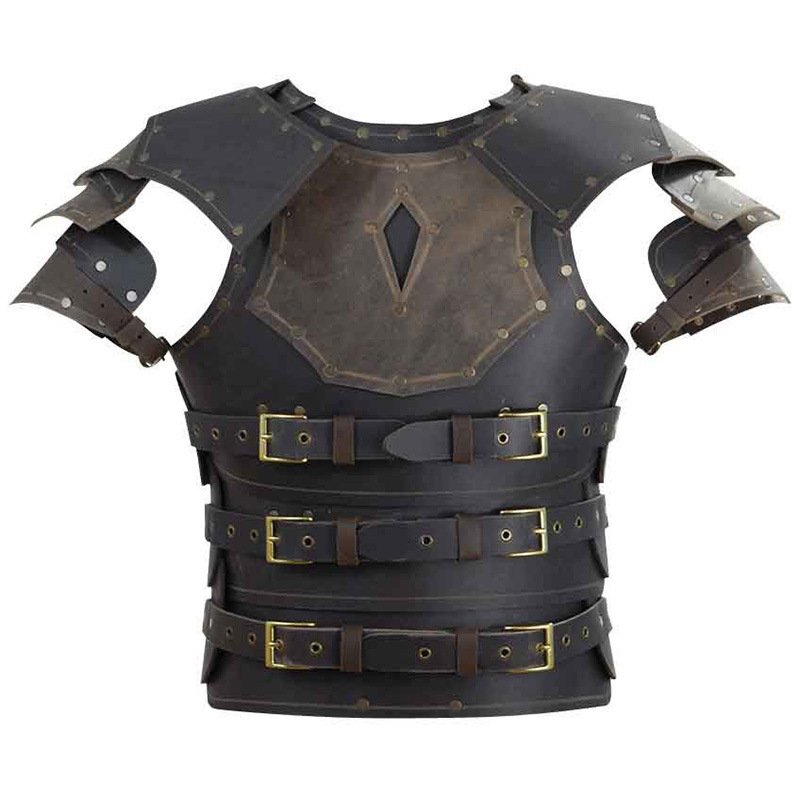 Armure Viking en Cuir Synthétique noir