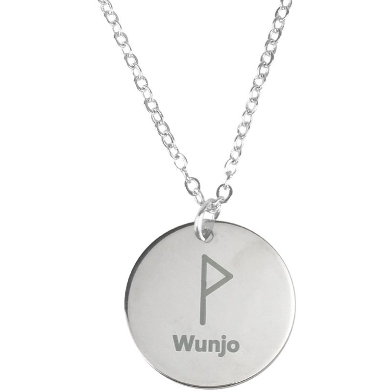 Pendentif Viking Runes : Force et Endurance Nordique Wunjo